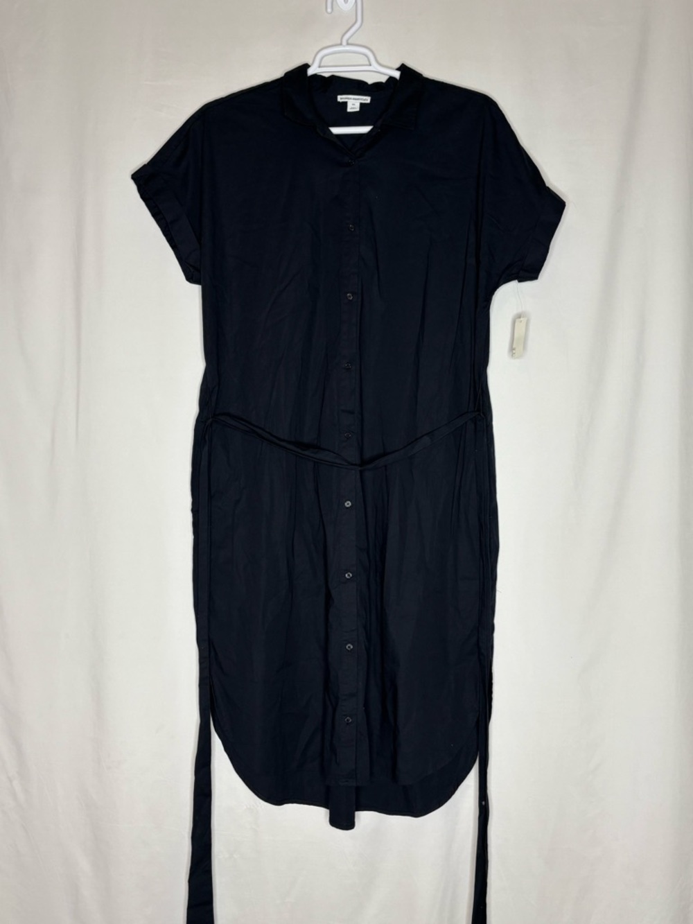 NWT Amazon Essentials Women's Short Sleeve Button Front Belted Shirt Dress